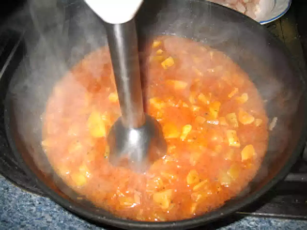 Saccottini de bacon y rúcula con salsa de calabacín y gambas - foto 8