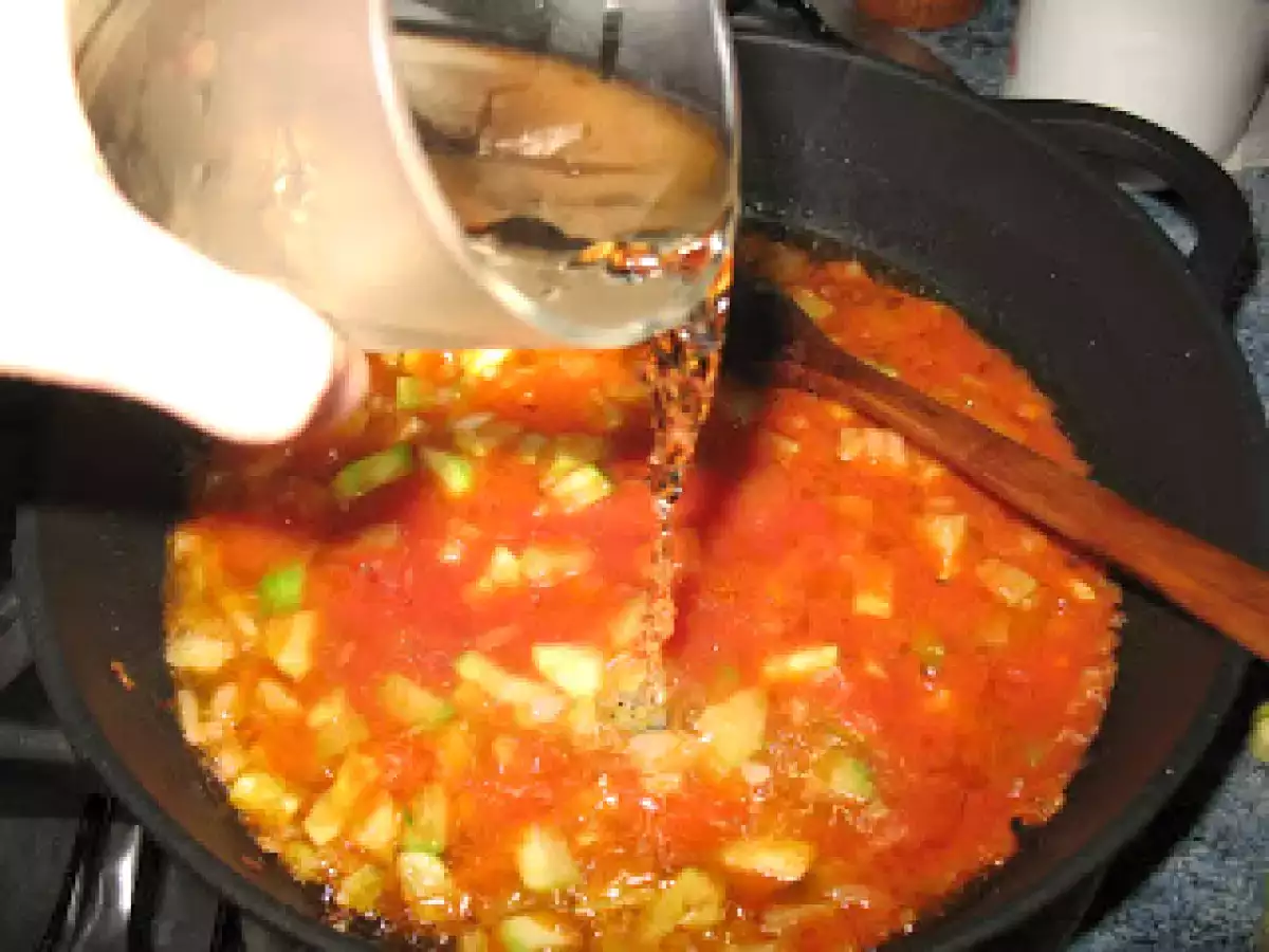 Saccottini de bacon y rúcula con salsa de calabacín y gambas - foto 10