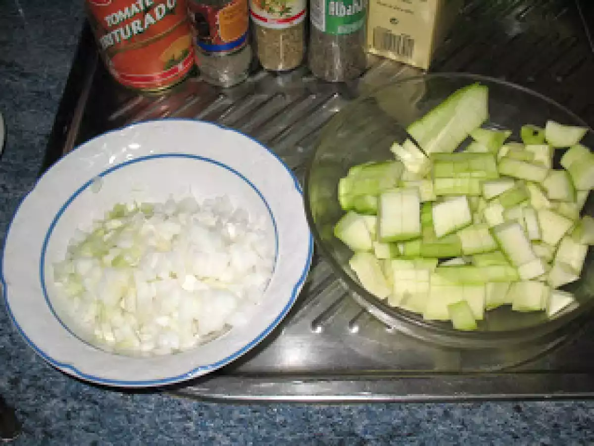 Saccottini de bacon y rúcula con salsa de calabacín y gambas - foto 15