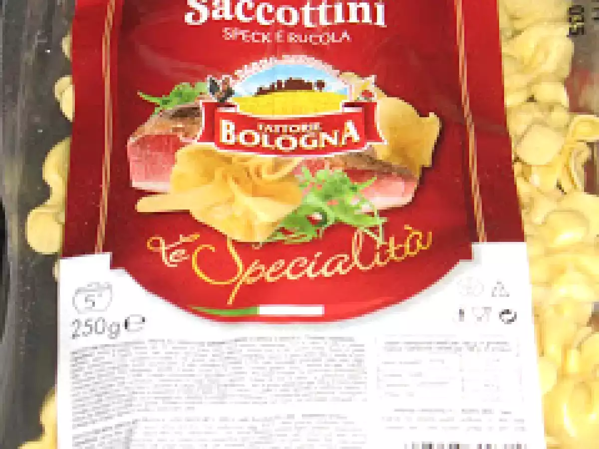 Saccottini de bacon y rúcula con salsa de calabacín y gambas - foto 18