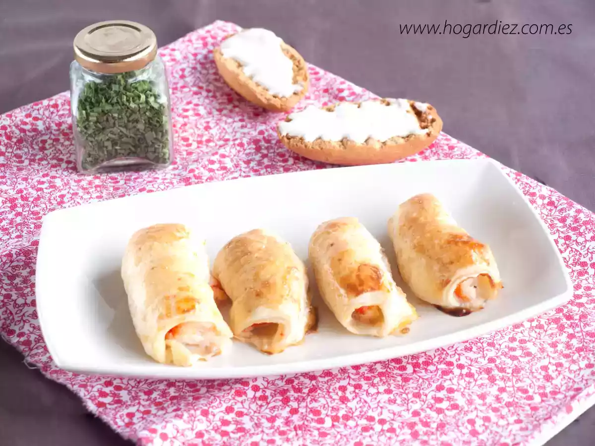 Saladitos de gambas y queso