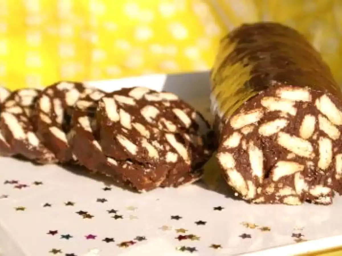 Salami de chocolate de Emi