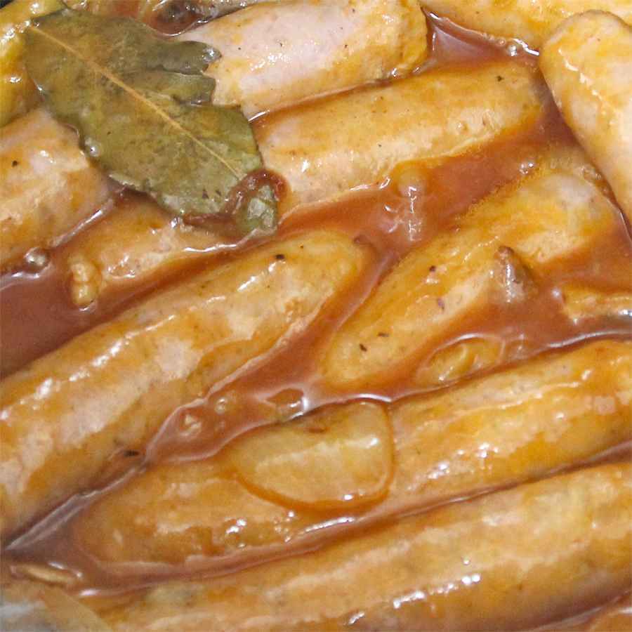 Salchichas con tomate, Receta Petitchef