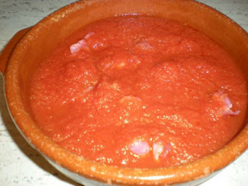 Salchichas de pollo con tomate y huevo - foto 4