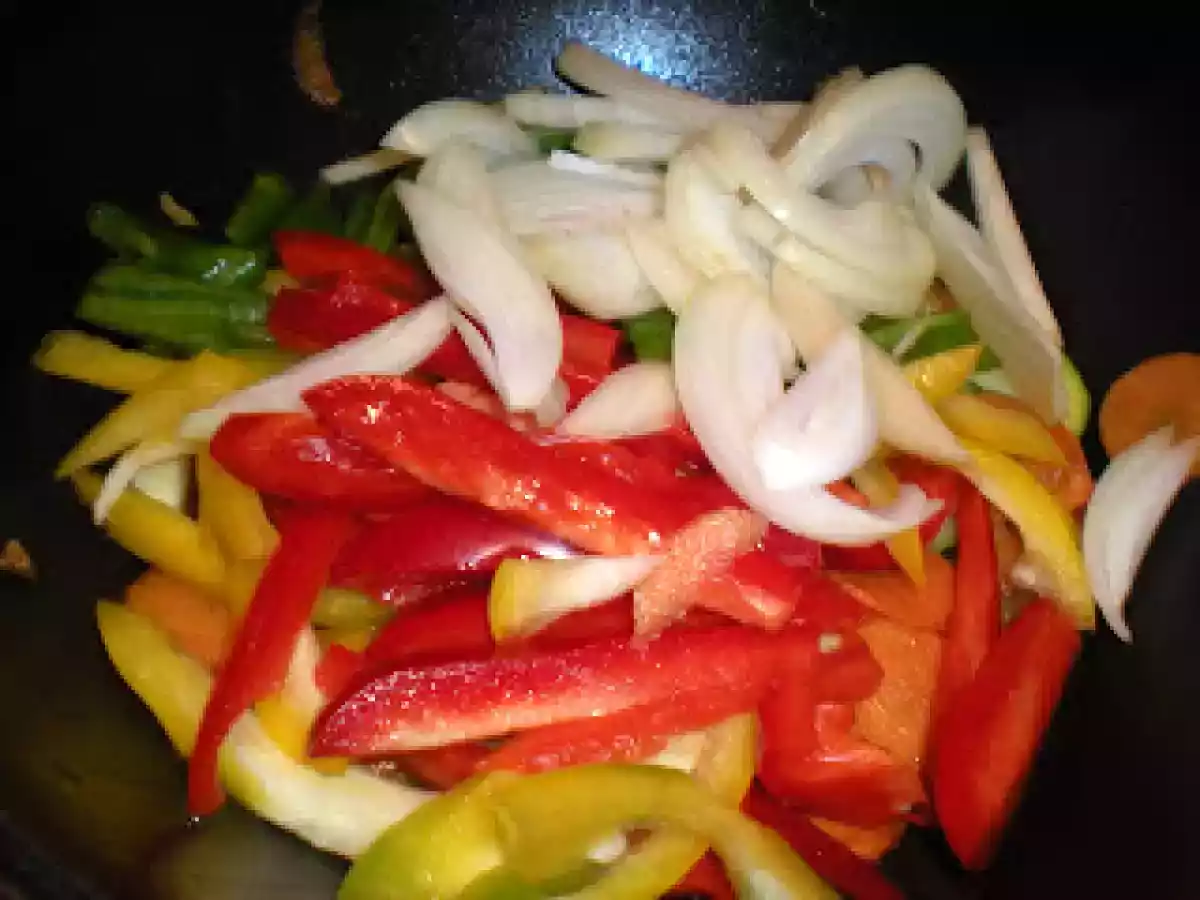 Salchichas de pollo salteadas - foto 7