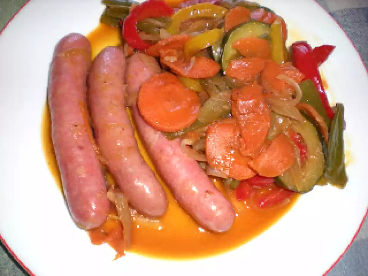 Salchichas de pollo salteadas - foto 8