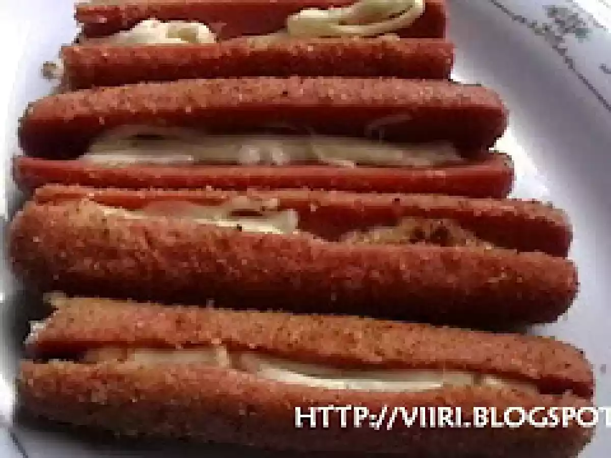 Salchichas empanizadas rellenas de queso... - foto 2