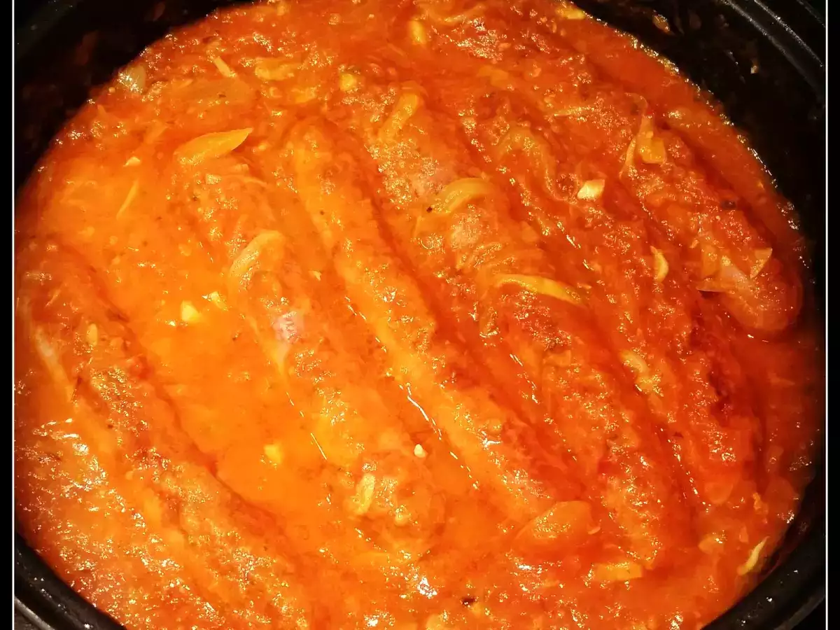 Salchichas frescas con salsa de tomate - foto 5