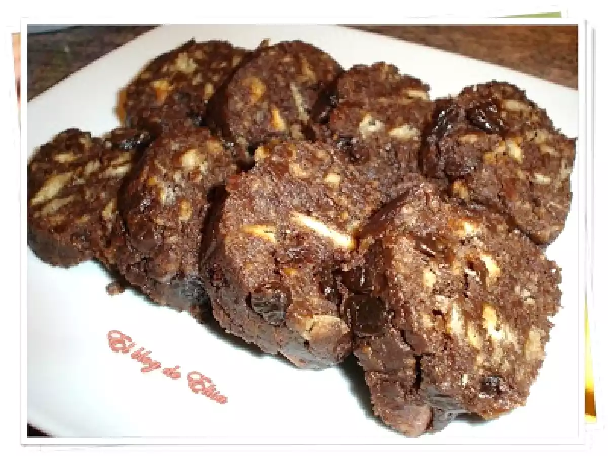 Salchichón de chocolate