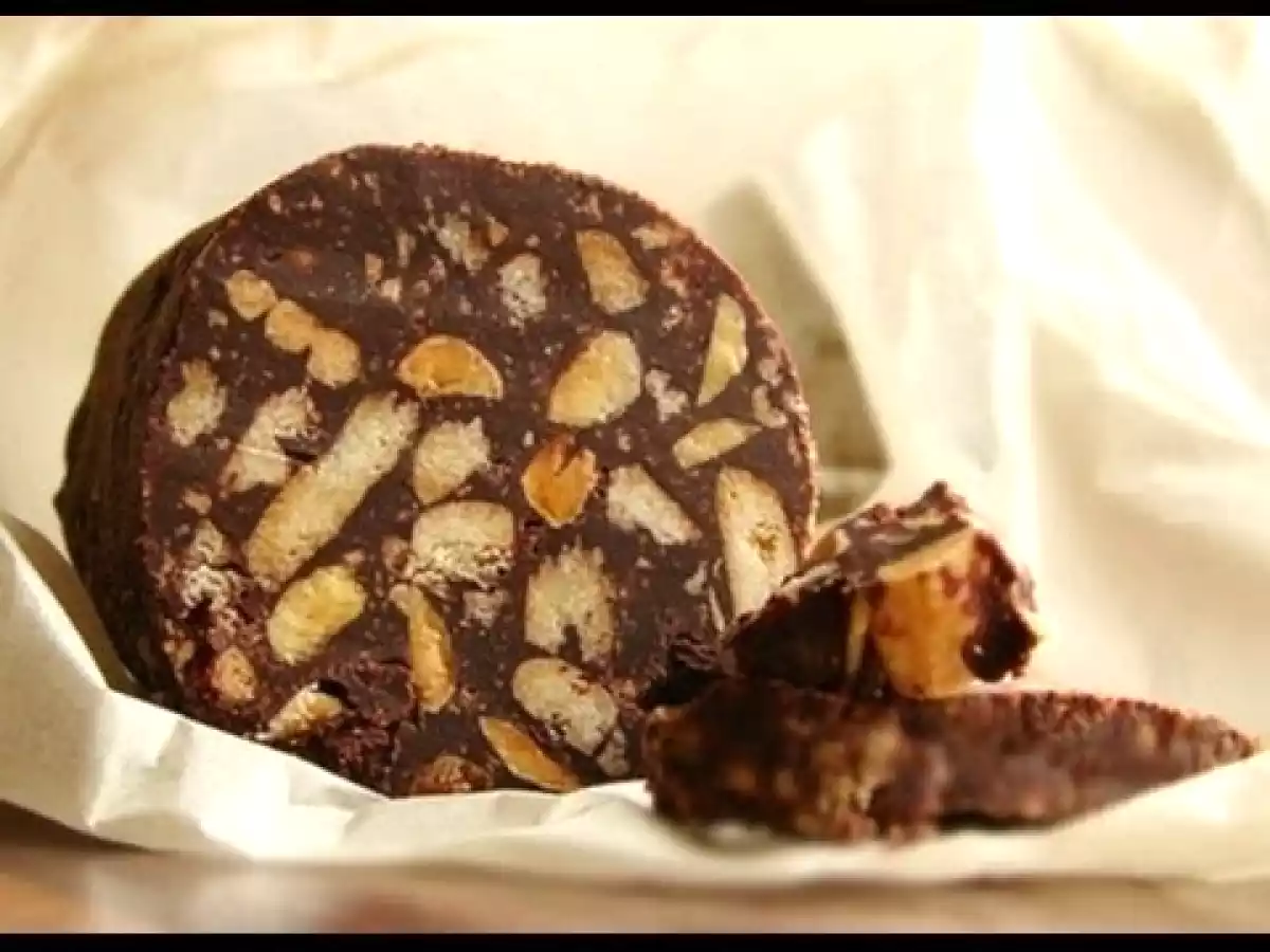 Salchichón de chocolate fácil