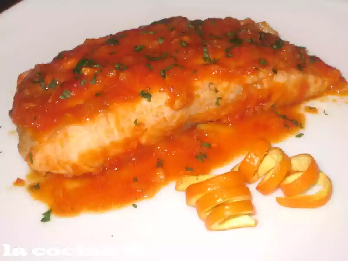 Salmón a la naranja