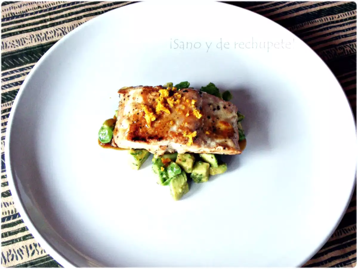 Salmón a la naranja con ensalada de aguacate - foto 2
