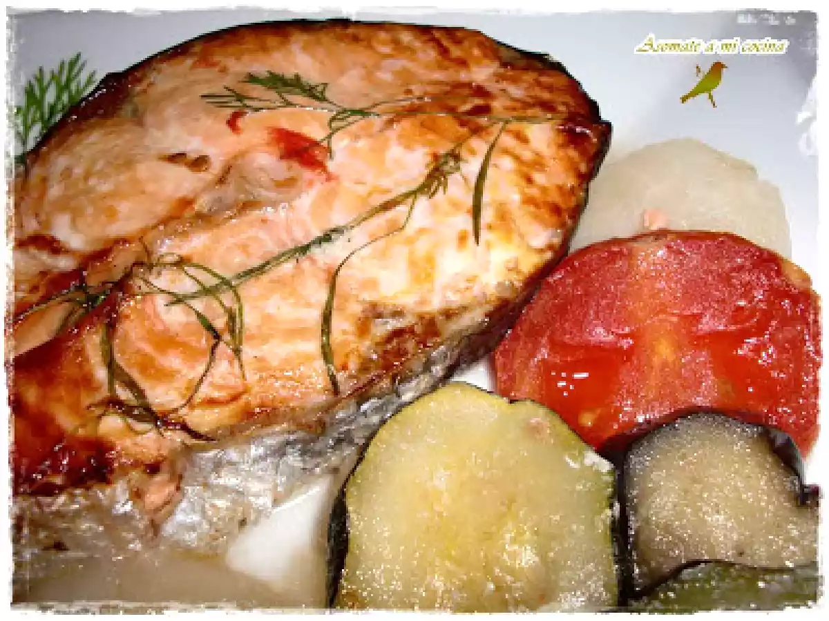 Salmón al eneldo con patatas y hortalizas - foto 2