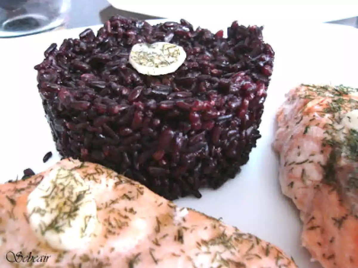 SALMON AL ENELDO (microondas) CON ARROZ DALMATA SIVARIS (fussioncook) - foto 2