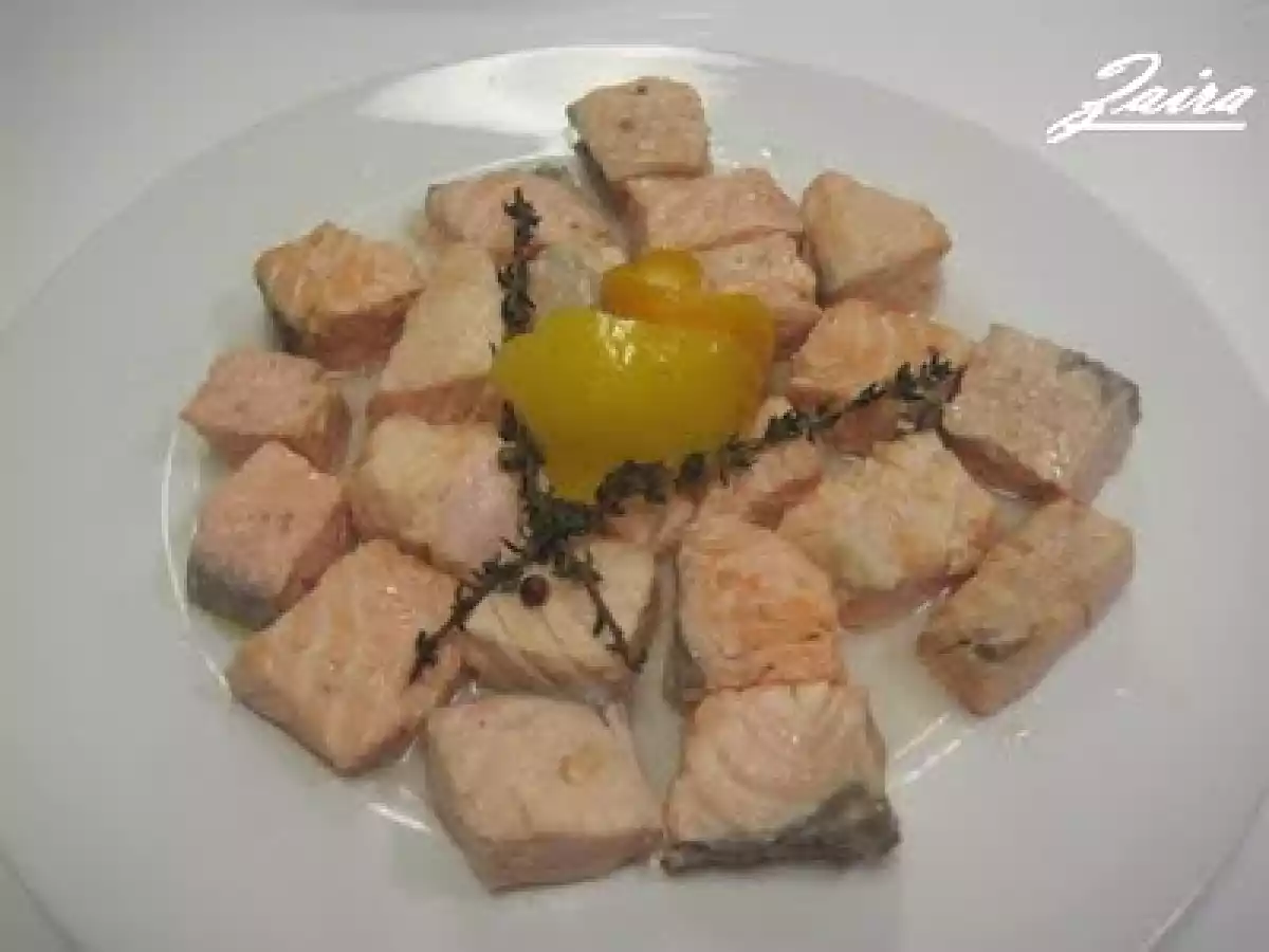 Salmón en adobo frío de cítricos y tomillo - foto 2