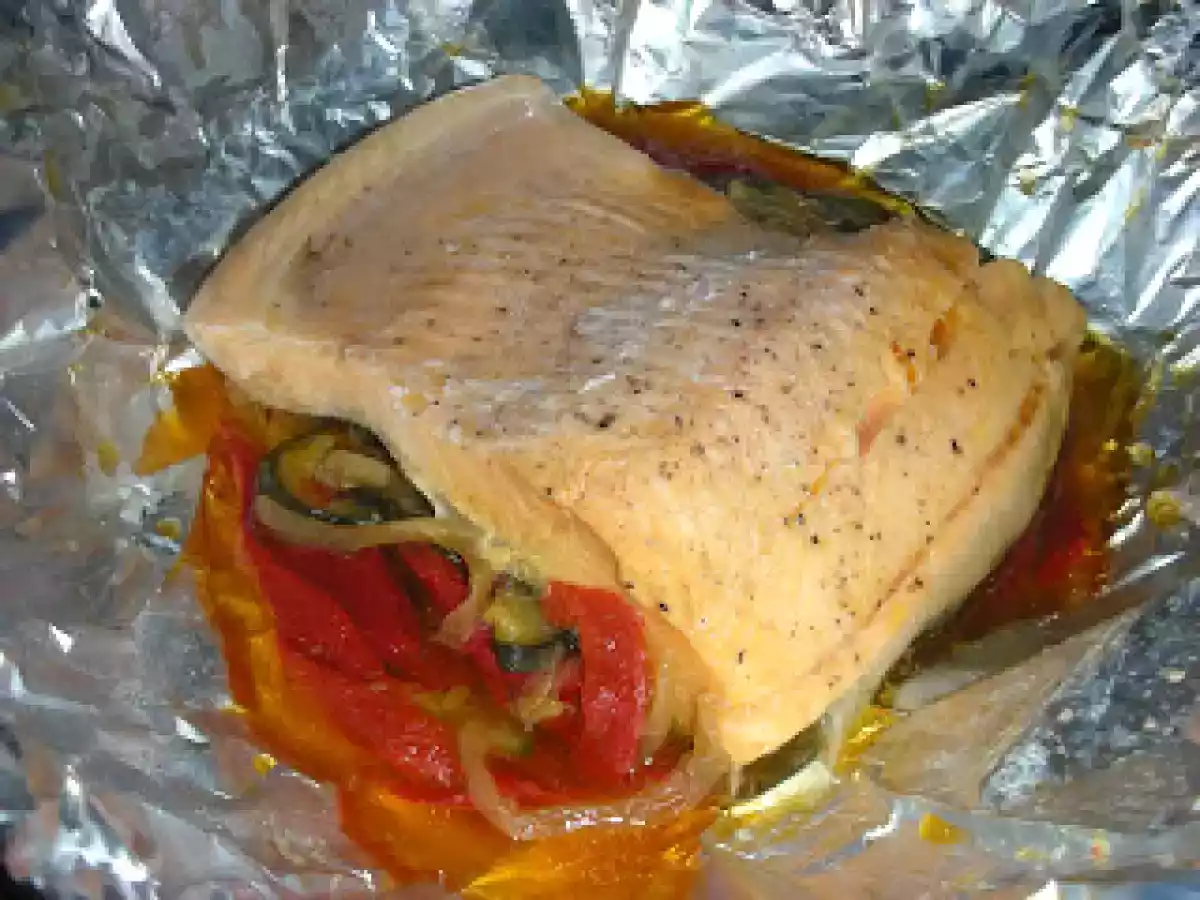 Salmón en Papillote