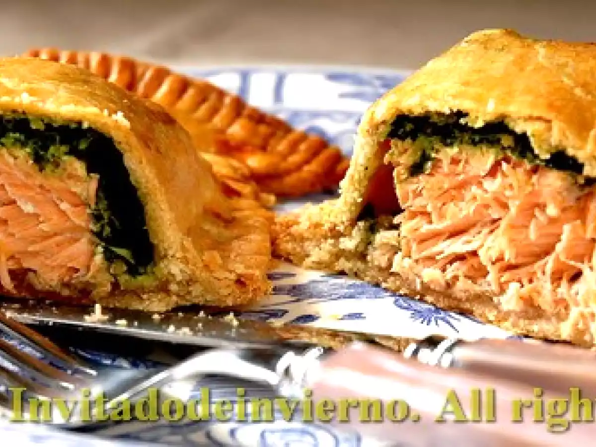 Salmón envuelto en masa quebrada - foto 3