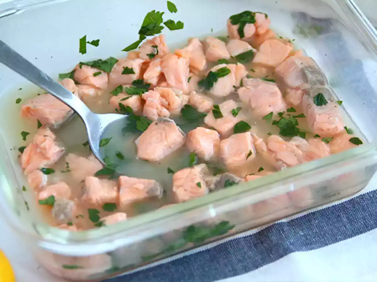 Salmón marinado (con limón) - foto 5