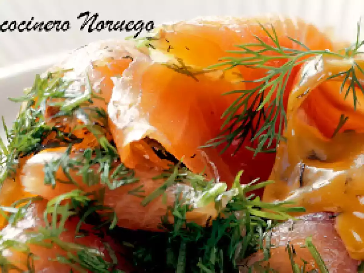 Salmón Noruego marinado al eneldo