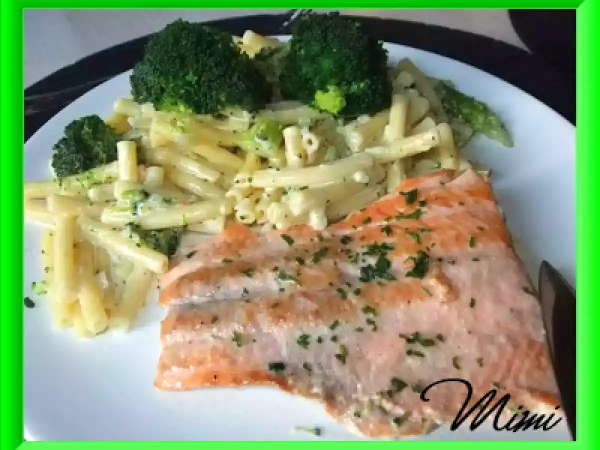 Salmón y Pasta con Bróccoli - foto 2