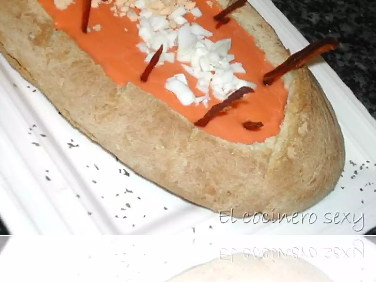 Salmorejo Cordobés con crujiente de jamón
