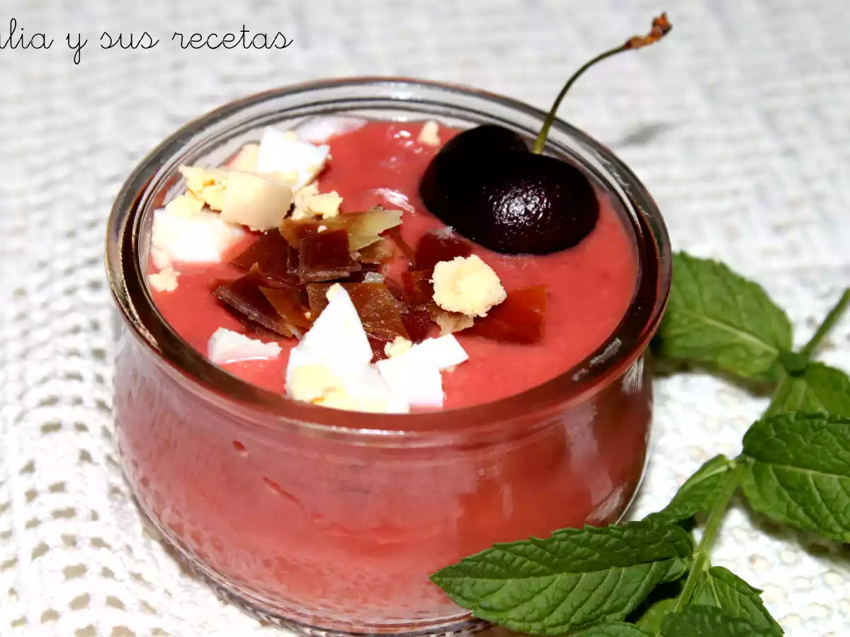 Salmorejo de cerezas