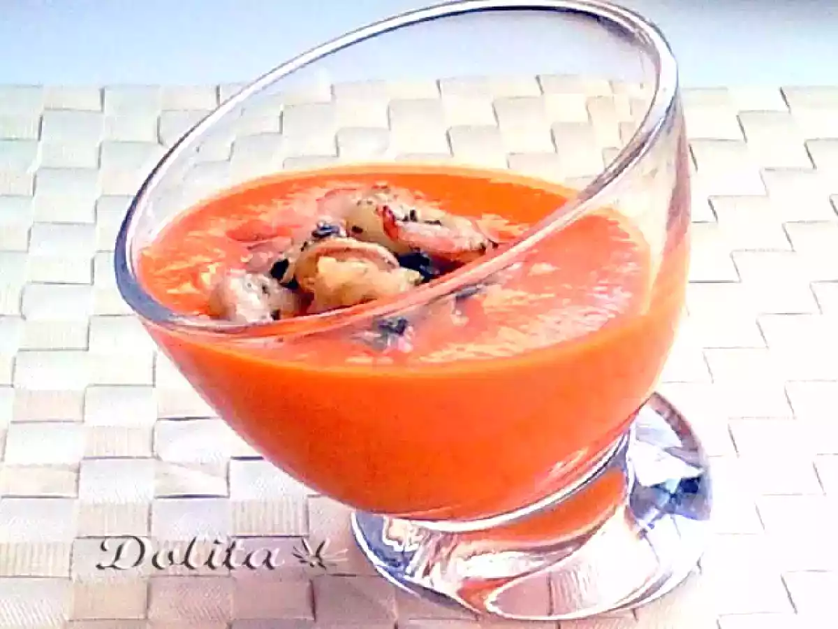 Salmorejo de pimientos del piquillo - foto 2