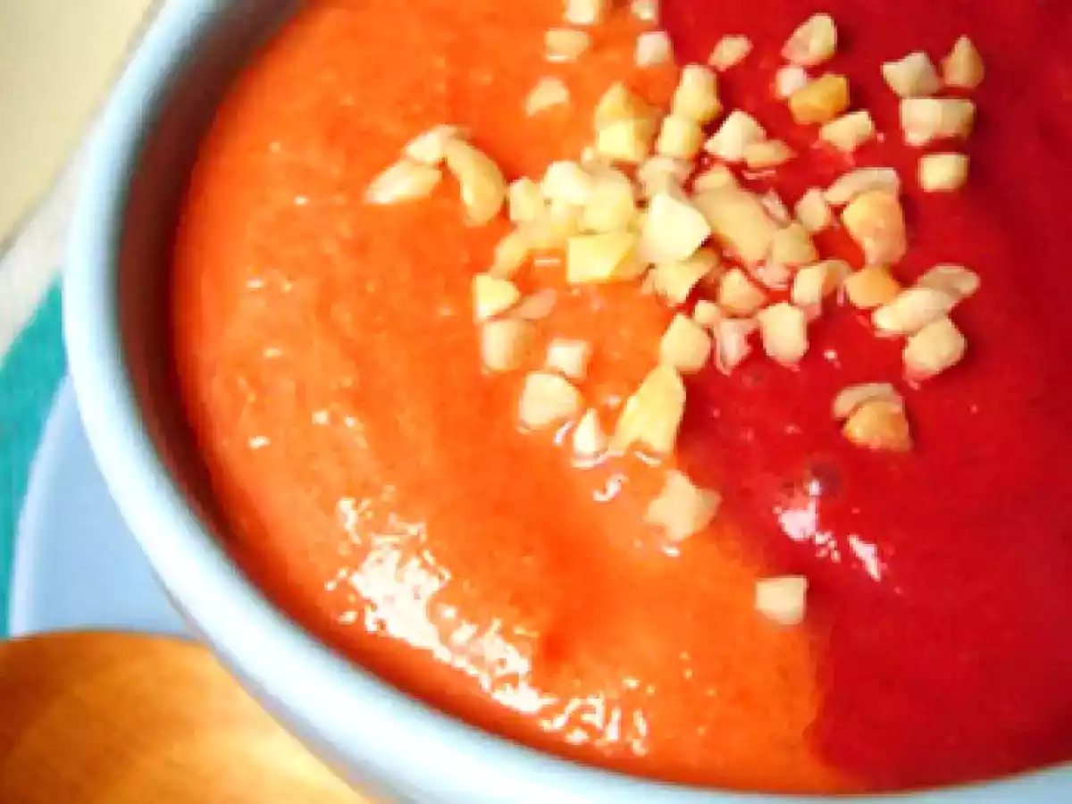 Salmorejo dos colores