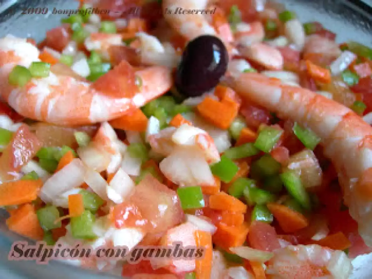 Salpicón con gambas
