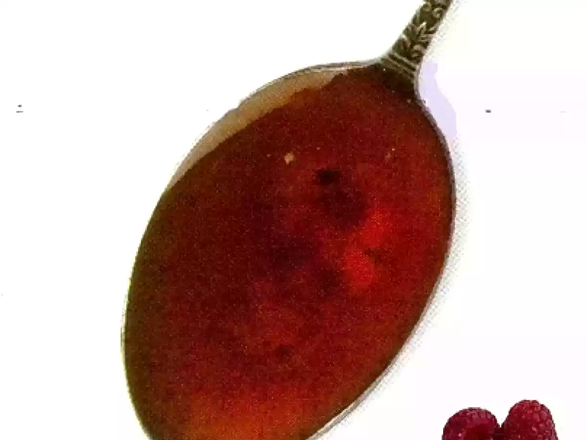 Salsa con frambuesas al Oporto