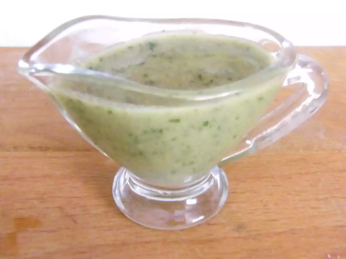 SALSA DE ANCHOAS Y PEREJIL, RECETA