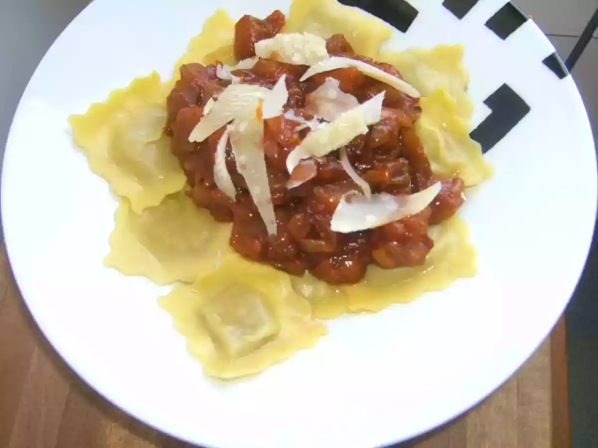 Salsa de berenjena para pasta.