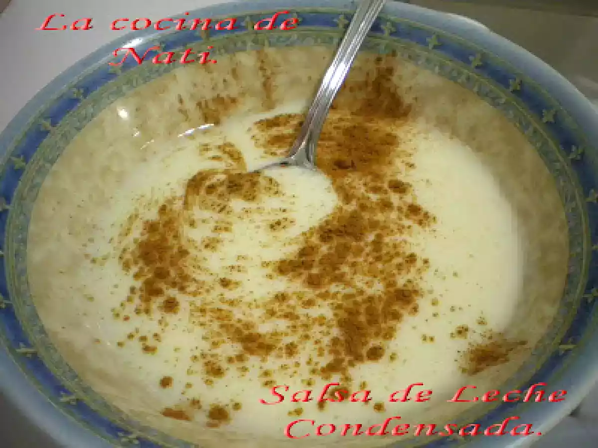 SALSA DE LECHE CONDENSADA.
