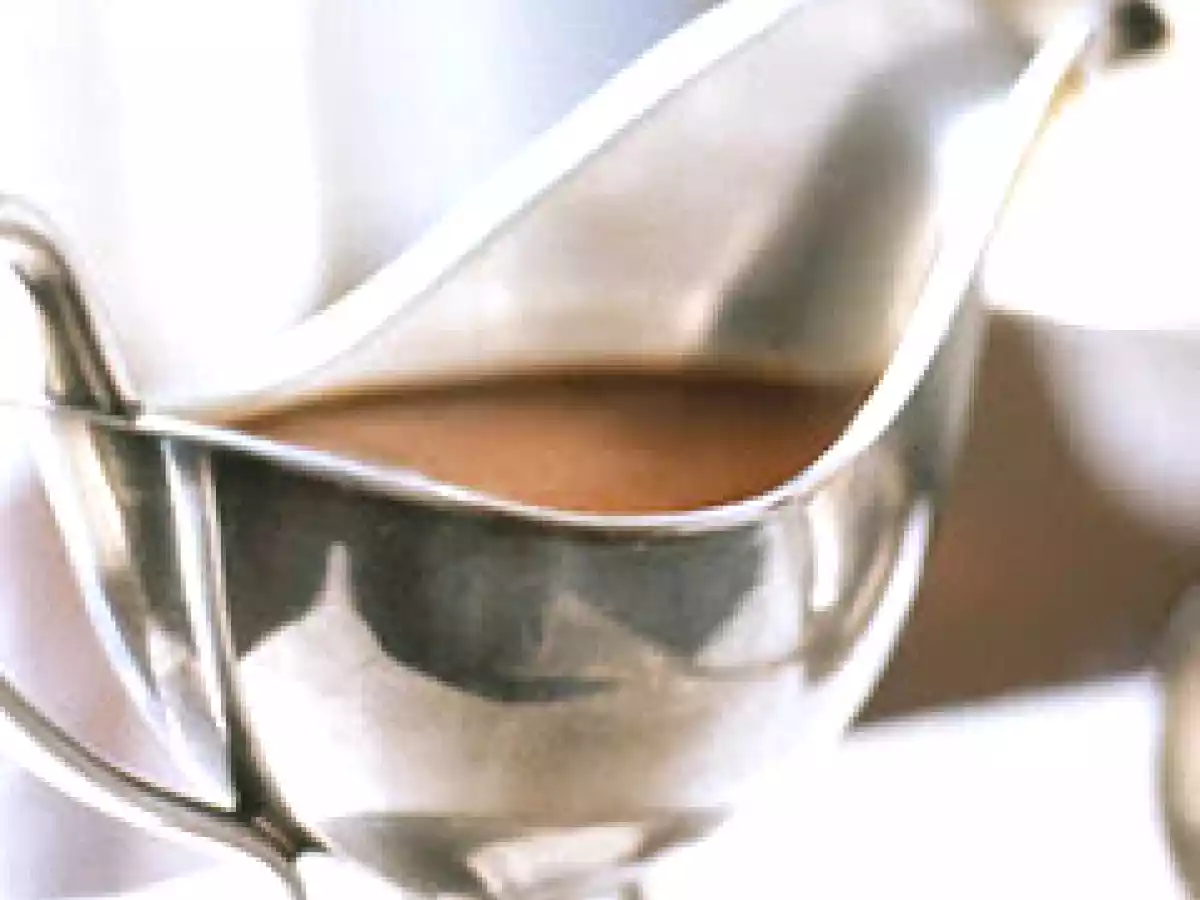 Salsa de los jugos del pavo asado