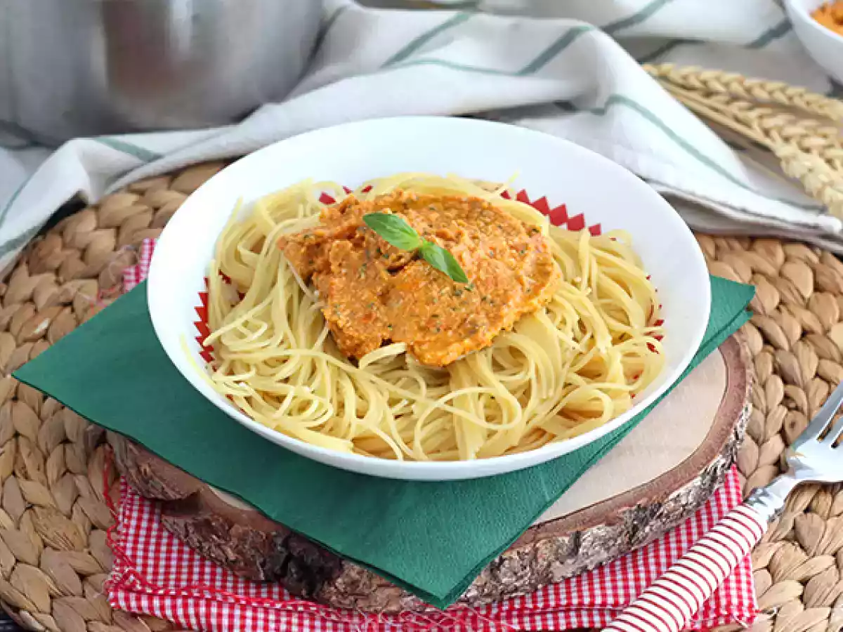 Salsa de pesto rojo fácil - foto 5