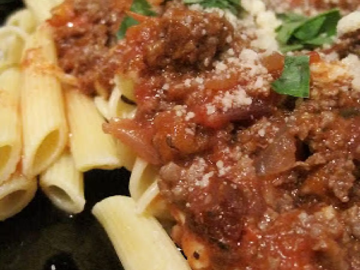 Salsa de tomate ahumada con carne - foto 2