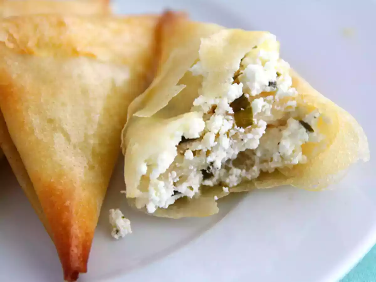 Samosas de feta y cebollino - foto 3