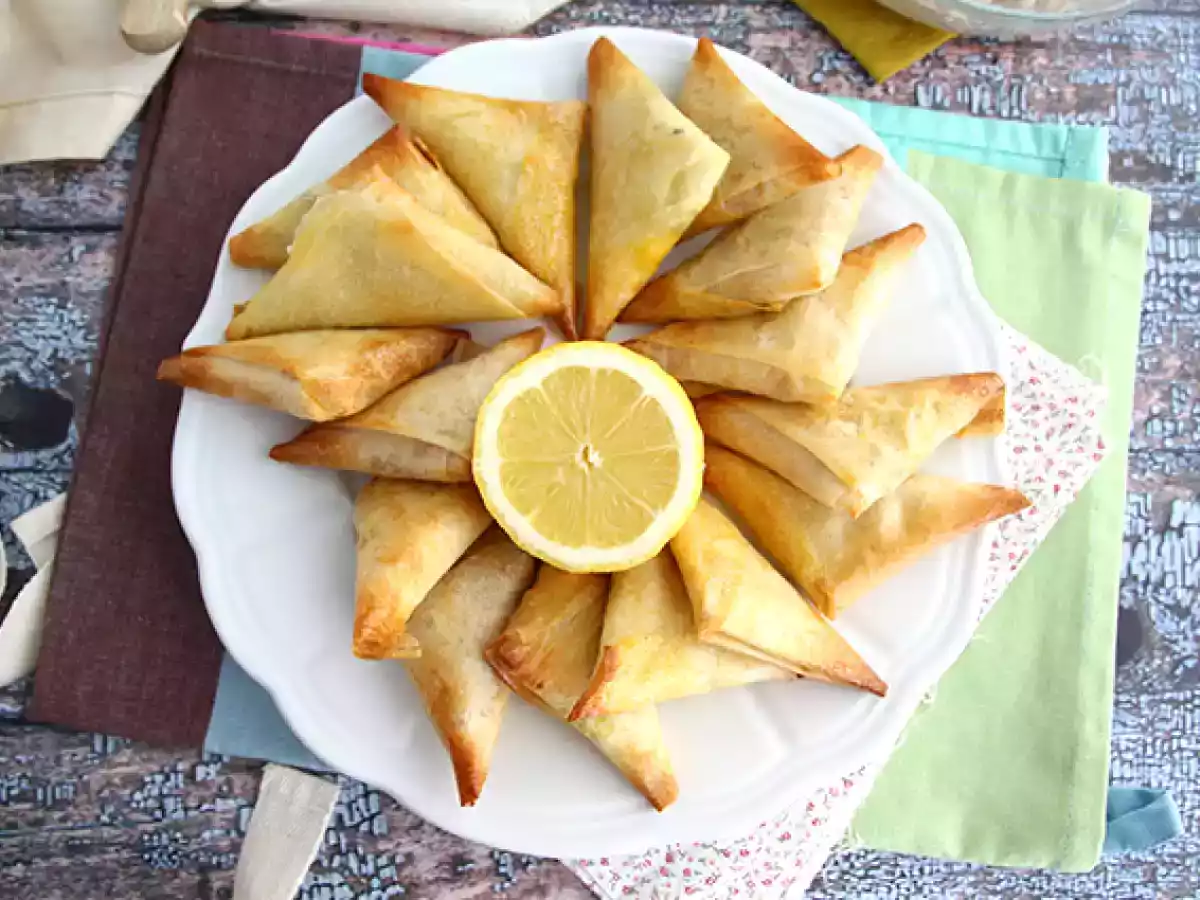 Samosas de feta y cebollino - foto 4