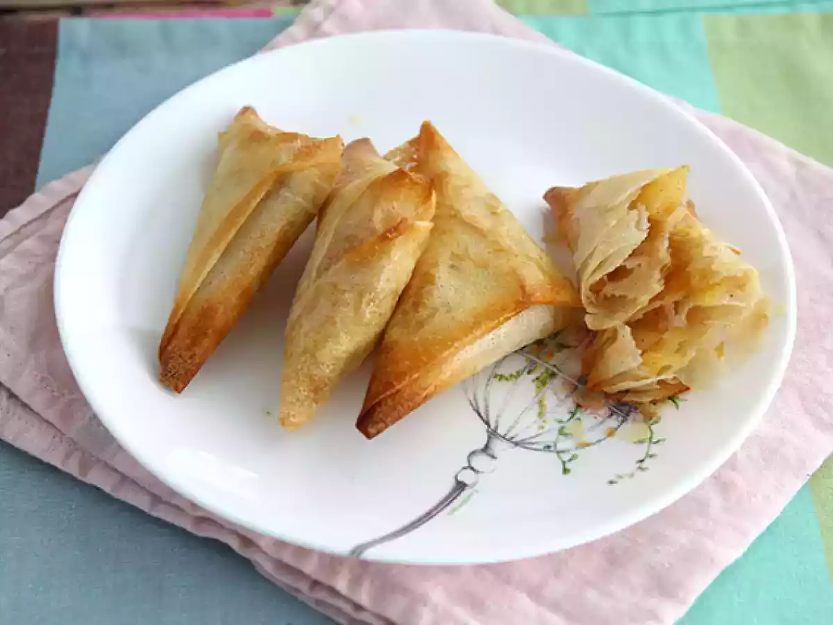 Samosas de manzana y canela
