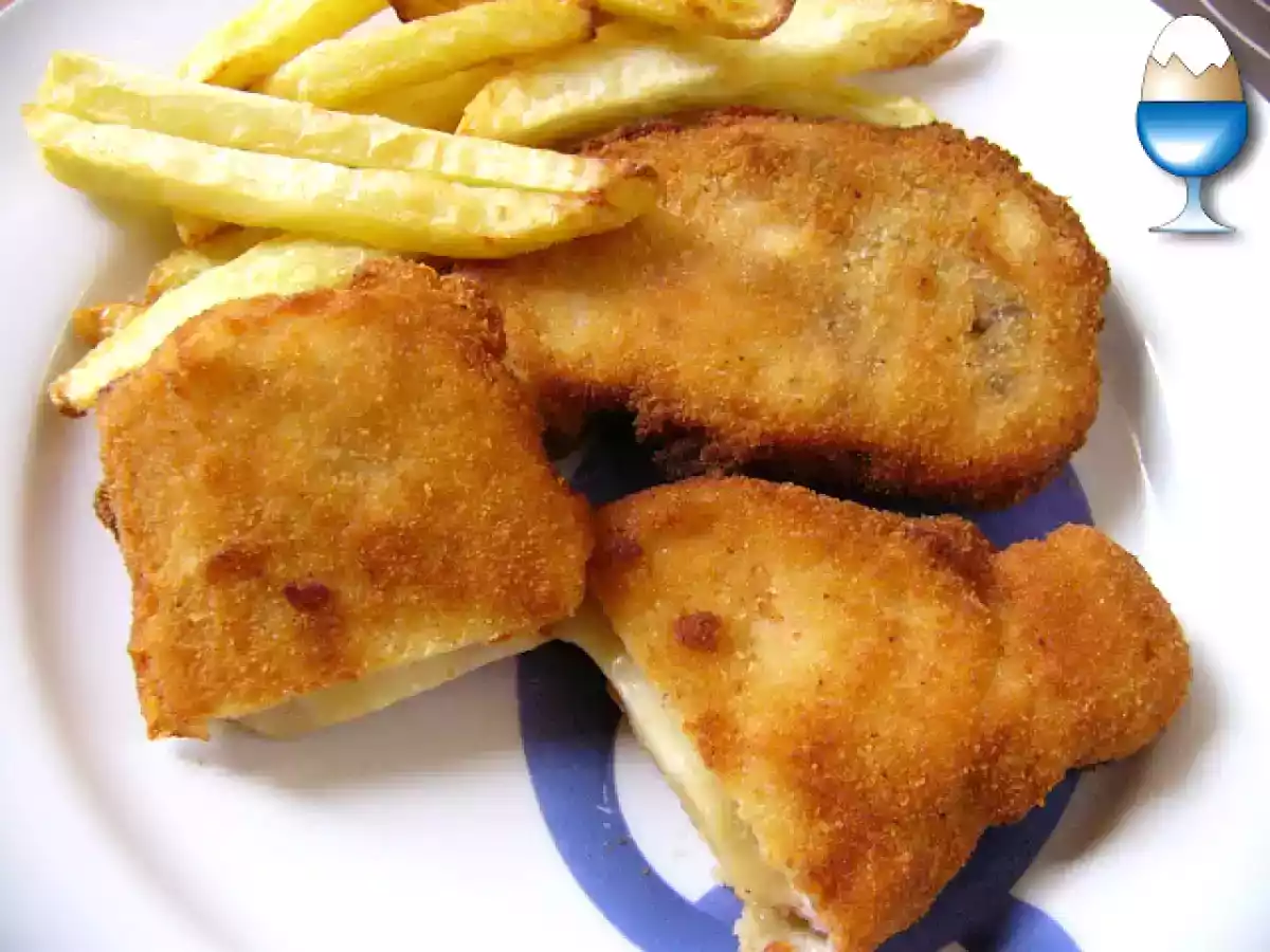 San Jacobos de lomo, queso y pimientos