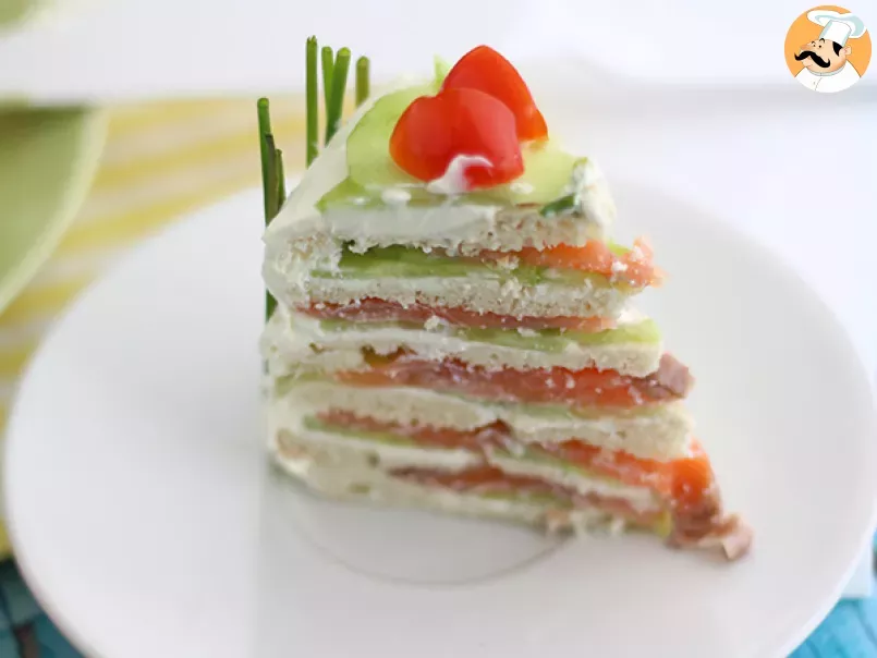 Sandwich cake, pastel fresco para el aperitivo - foto 5