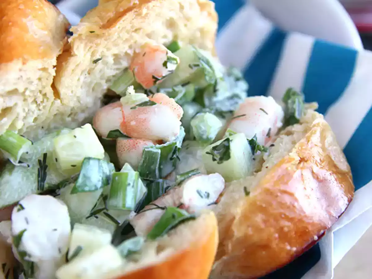 Sandwich de gambas con brioche (prawns roll) - foto 3