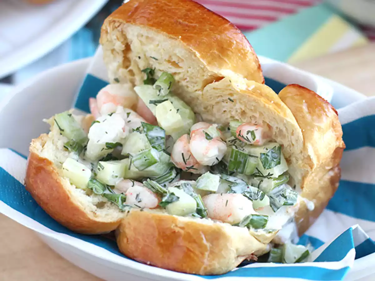 Sandwich de gambas con brioche (prawns roll) - foto 5