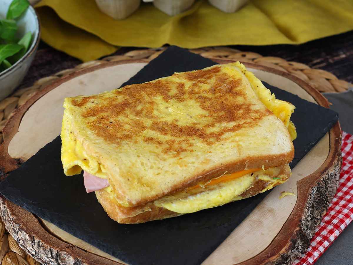 Sándwich de tortilla egg sandwich hack receta express Receta Petitchef