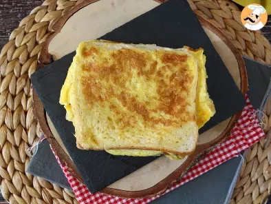 Sándwich de tortilla - Egg sandwich hack – Receta express - foto 4