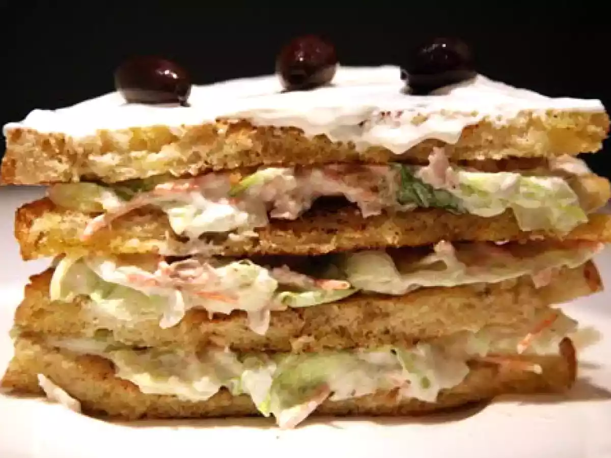 Sandwich vegetal de atún