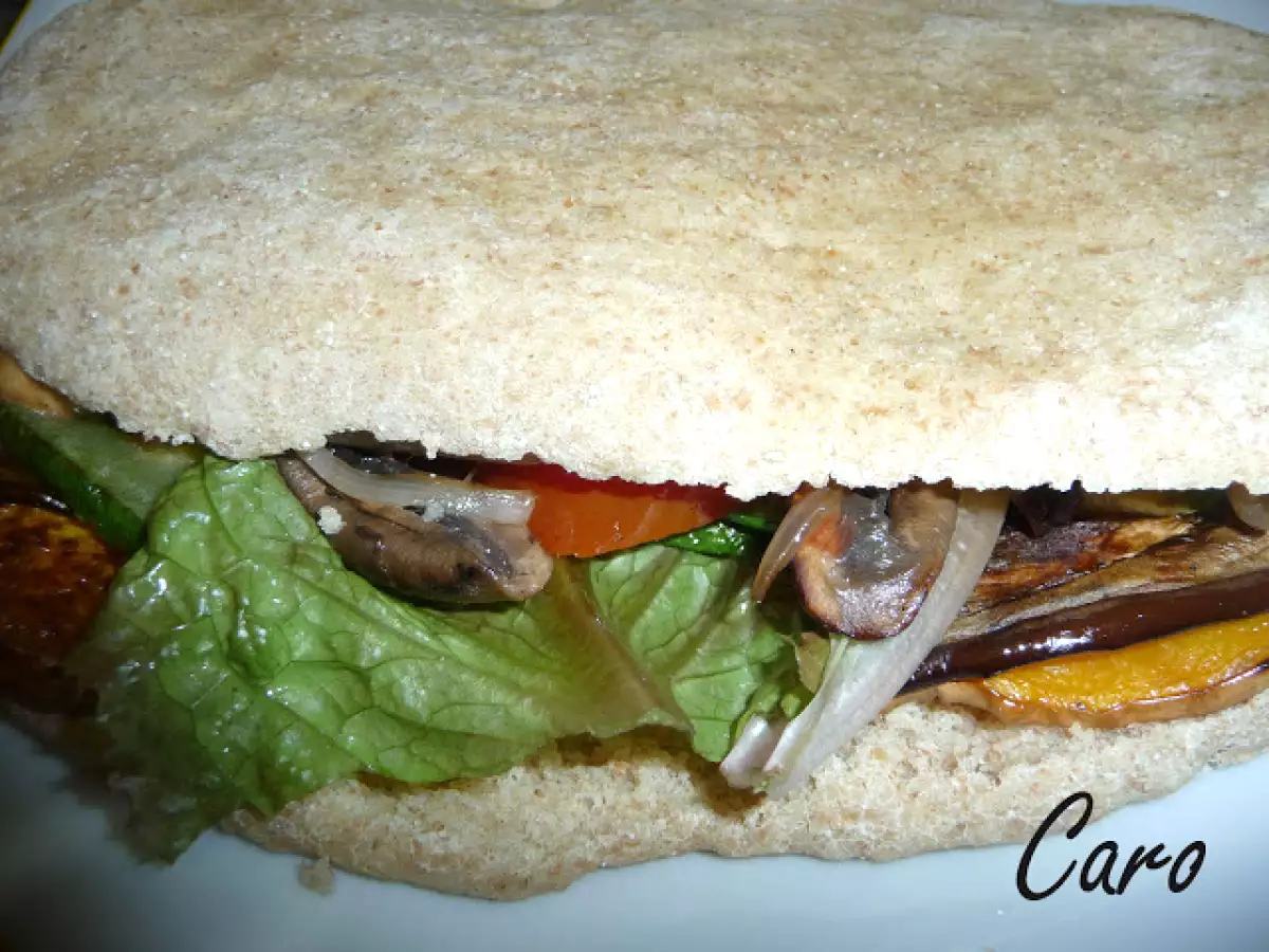 Sandwich vegetariano con pan de cerveza - foto 8