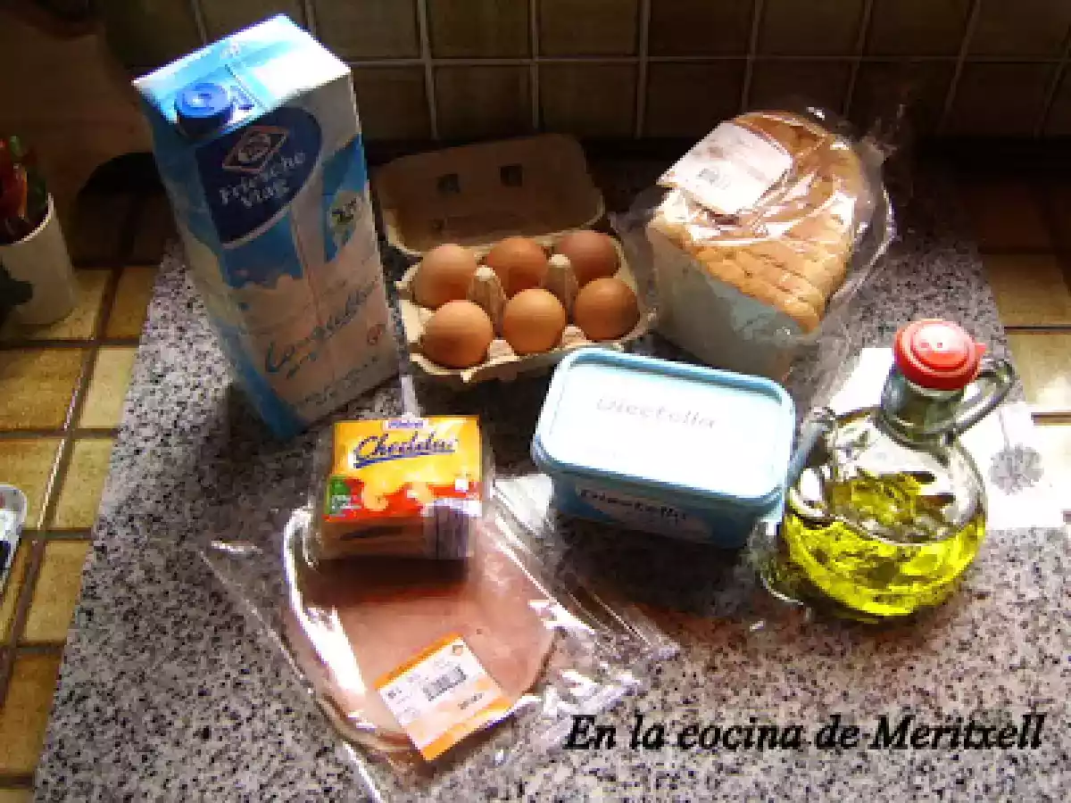 Sandwichon de jamón y queso, paso a paso