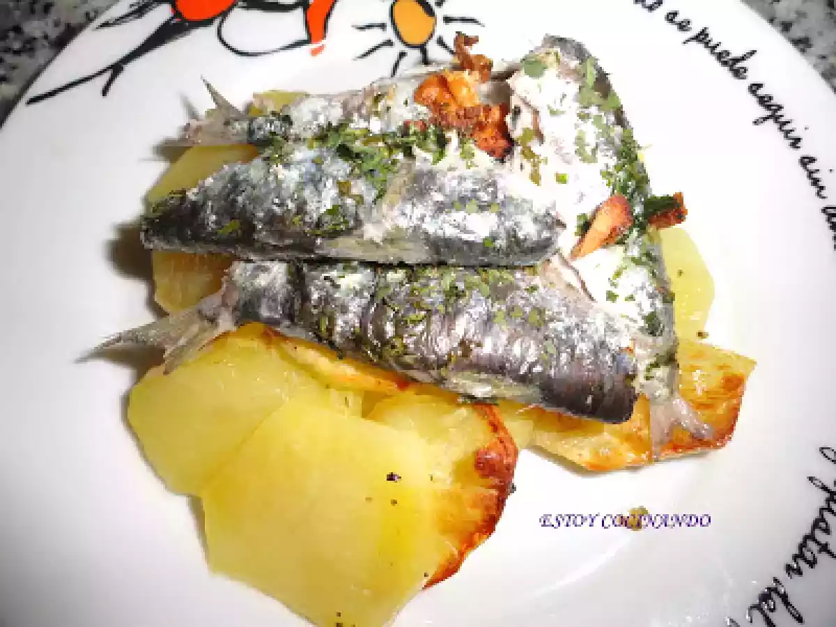 Sardinas con patatas al horno - foto 2