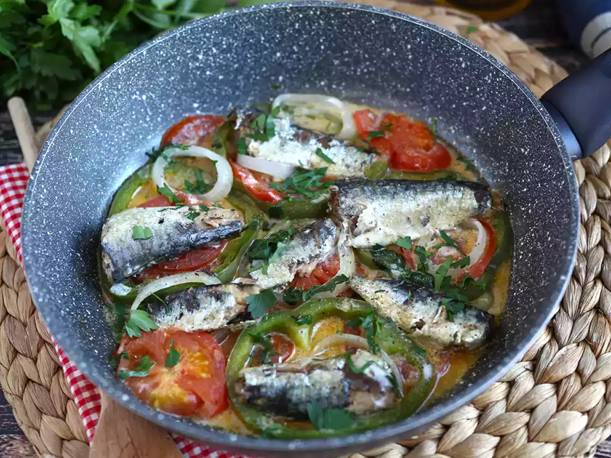 Sardinas guisadas, receta fácil y barata